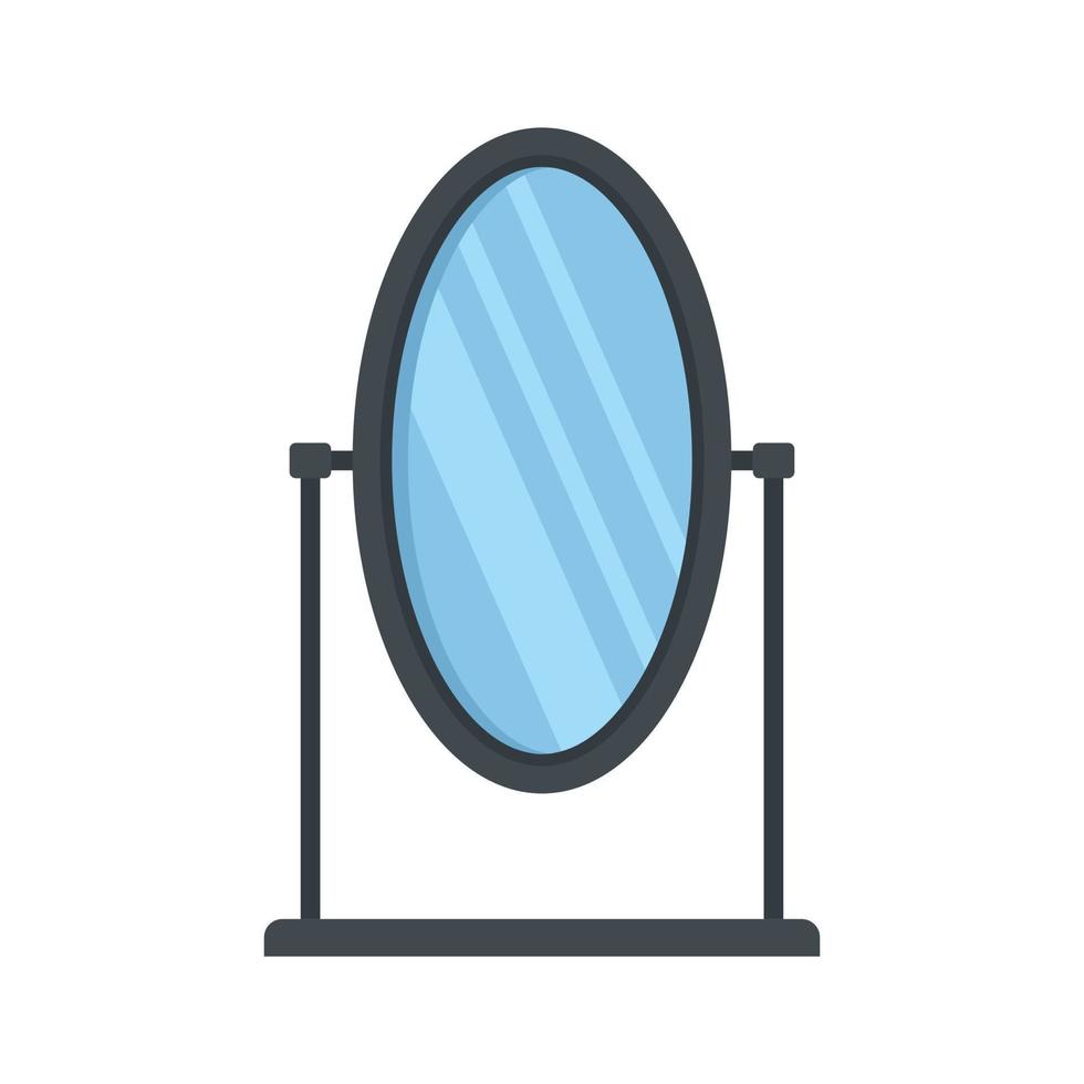 ícone de espelho de mesa vetor plano isolado