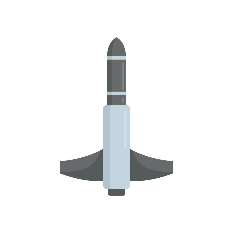 ícone de mosca de míssil vetor plano isolado