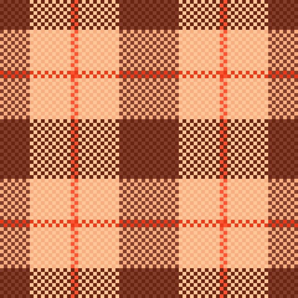 padrão de tecido sem costura. xadrez de fundo têxtil. verificação de tartan de textura vetorial. vetor