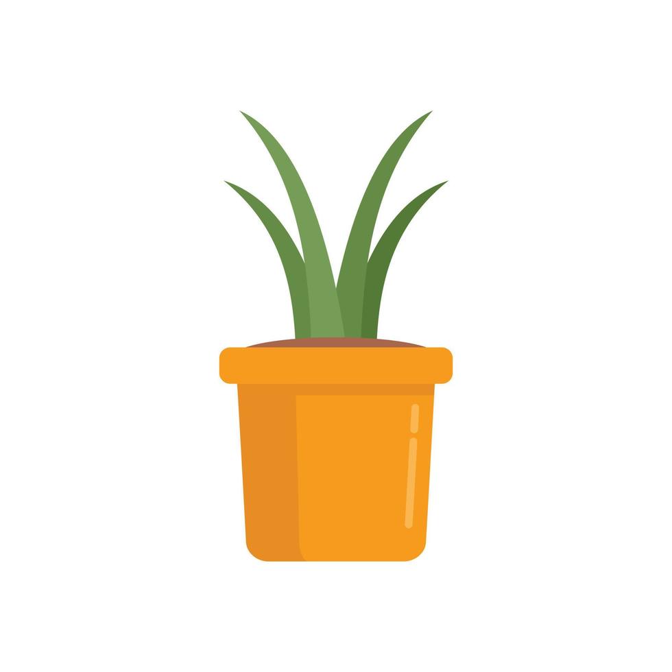 ícone de vaso de plantas suculentas vetor plano isolado