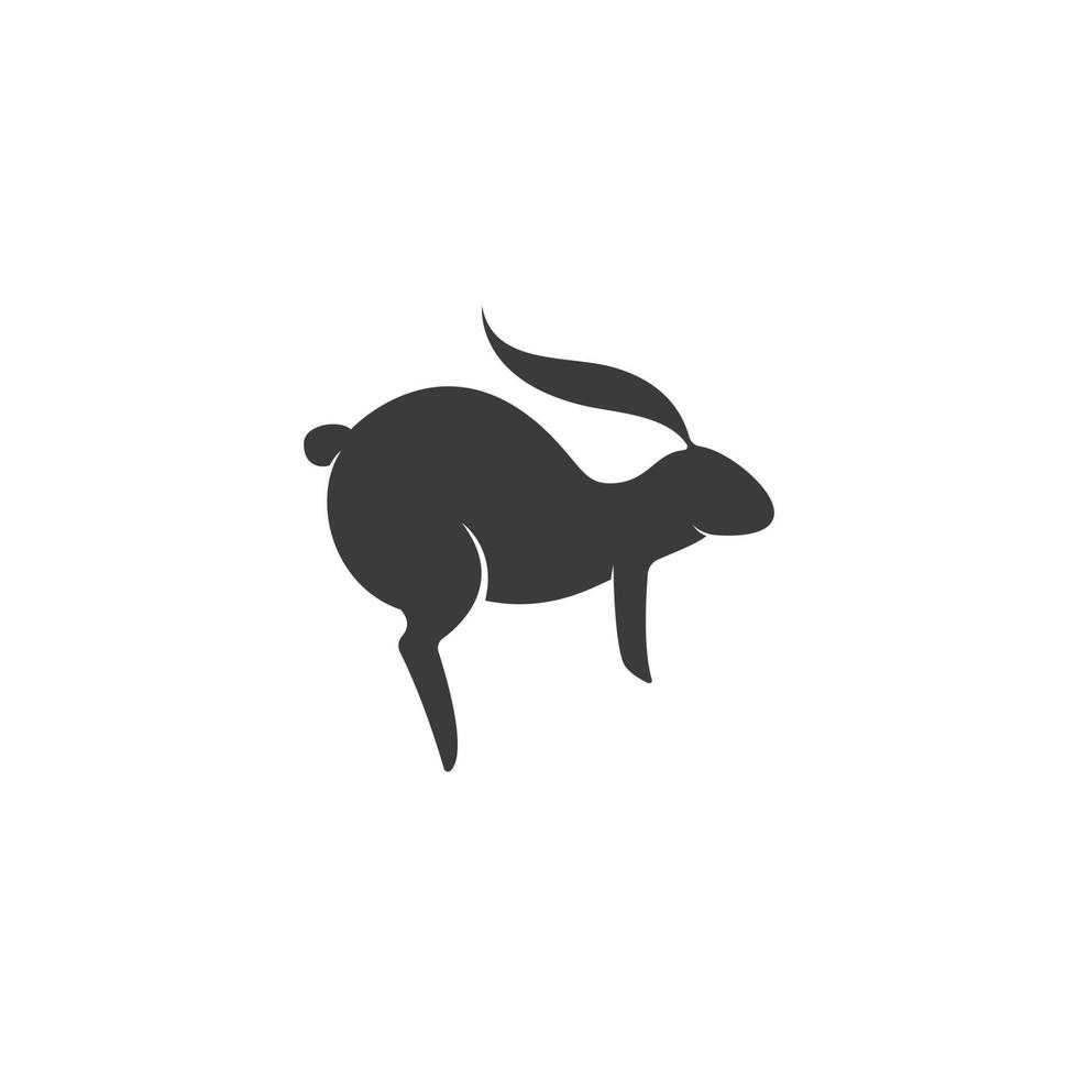 ilustração de ícone de vetor de modelo de logotipo de coelho