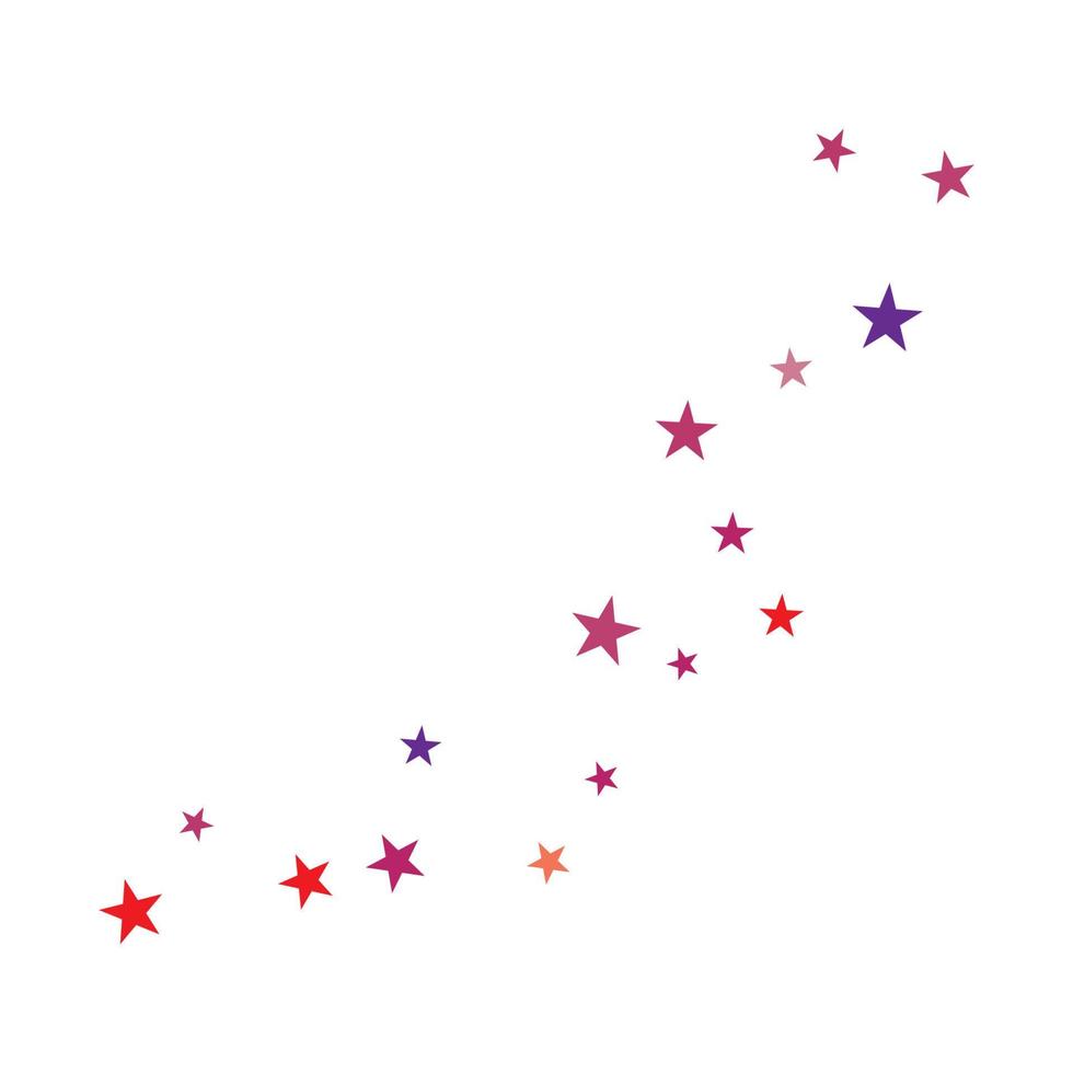 conjunto de ilustração vetorial de modelo de plano de fundo abstrato de estrelas vetor