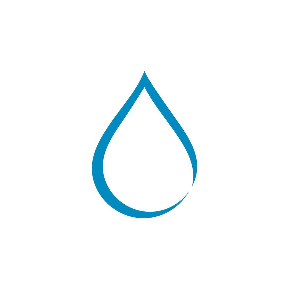 ilustração de ícone vetorial de modelo de logotipo de gota d'água vetor