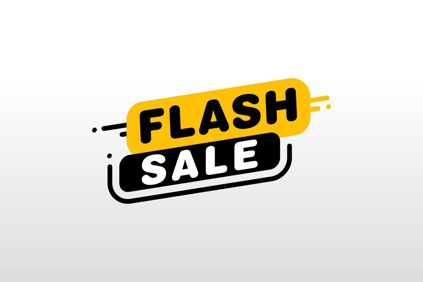 ilustração de design.vector modelo de banner de venda flash. vetor