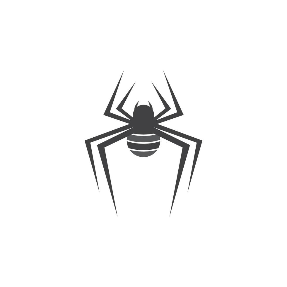 ilustração do ícone do logotipo da aranha vetor