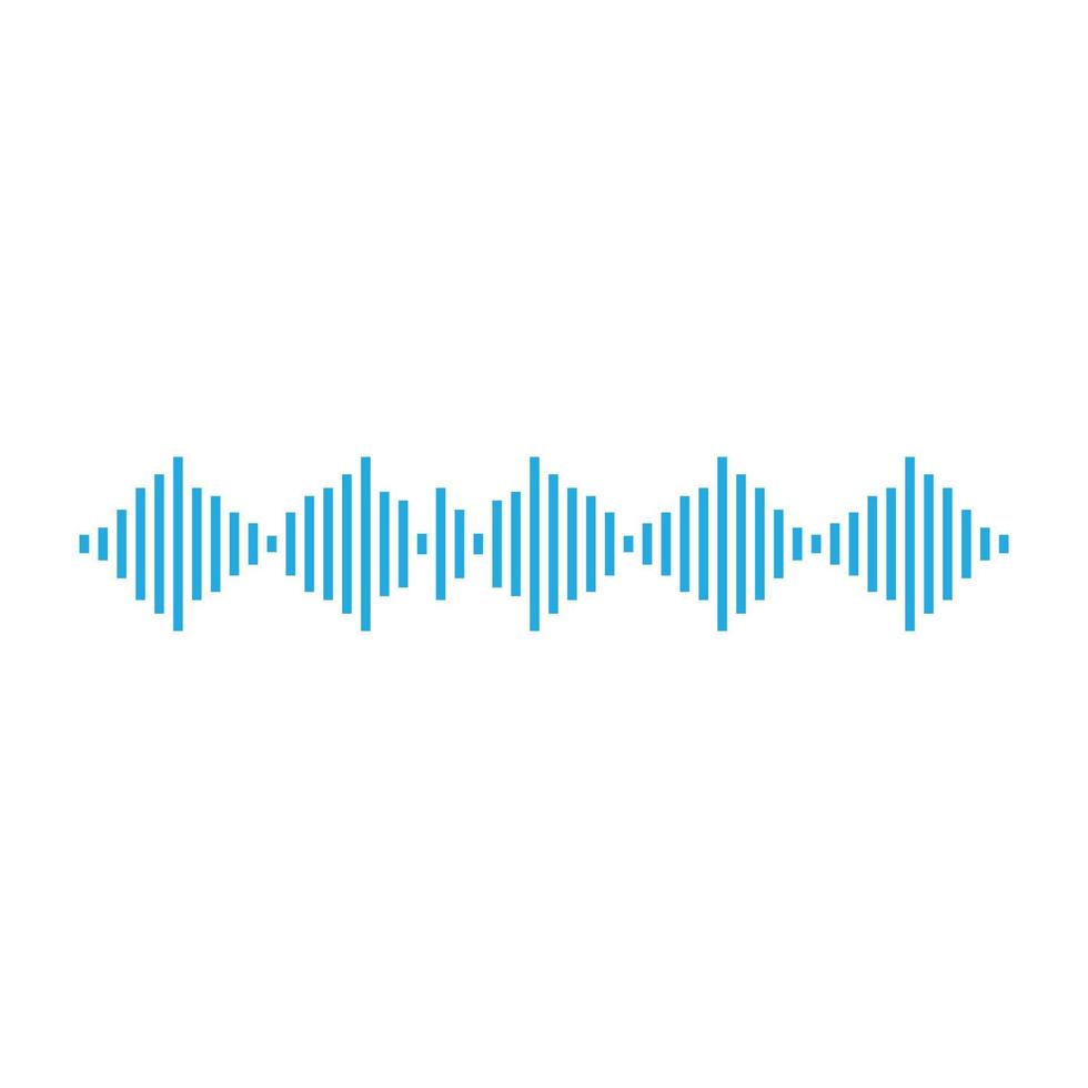 ilustração de ícone de vetor de onda sonora