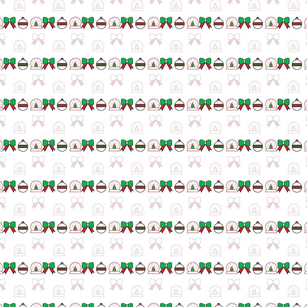 padrão de natal com fundo, fundo padrão sem costura com elementos festivos de natal e objetos em arte de linha vetor
