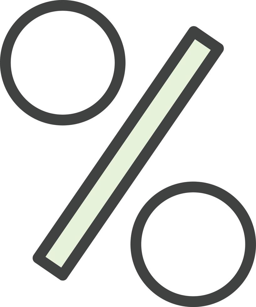 design de ícone vetorial de porcentagem vetor