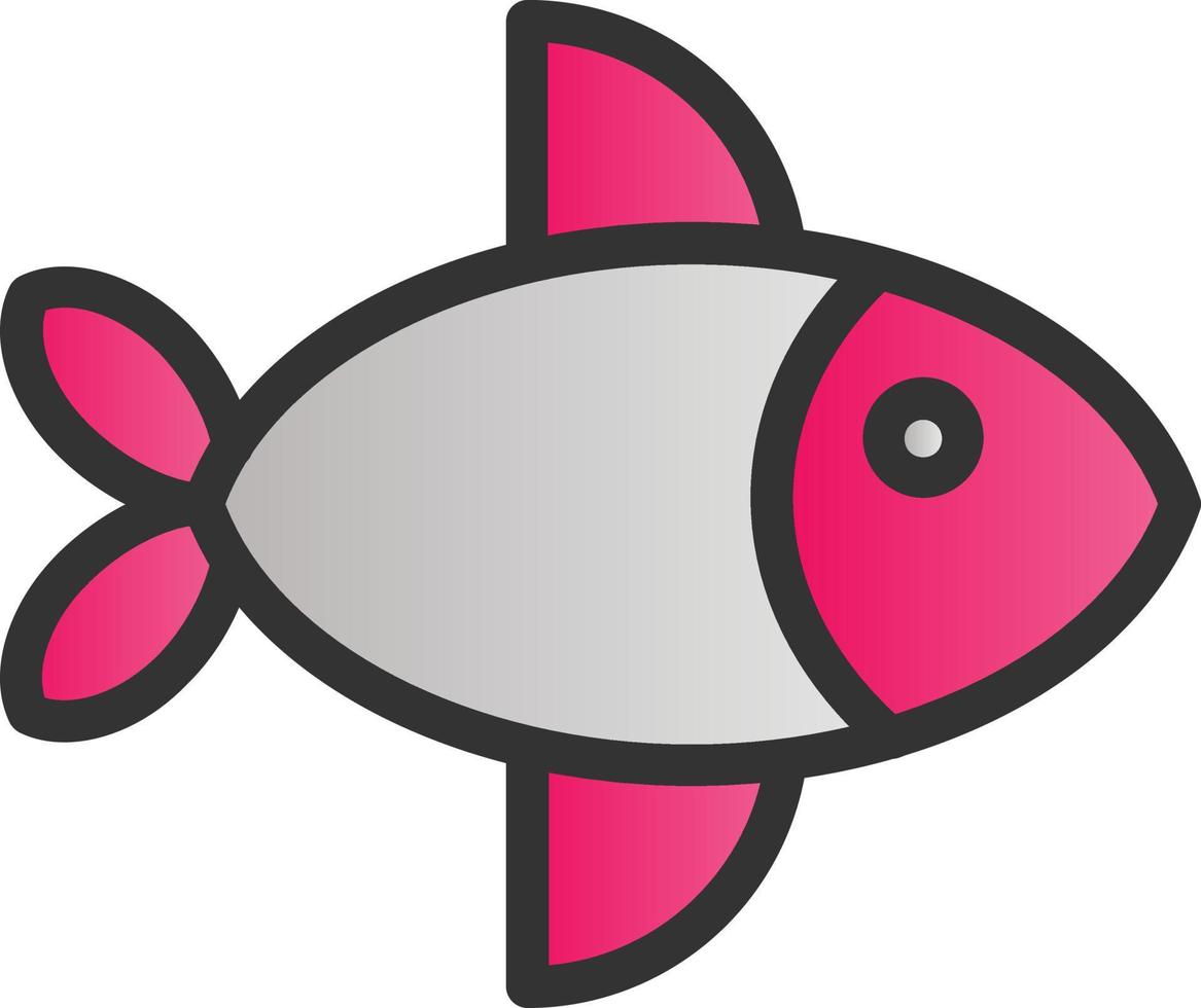 design de ícone de vetor de peixe