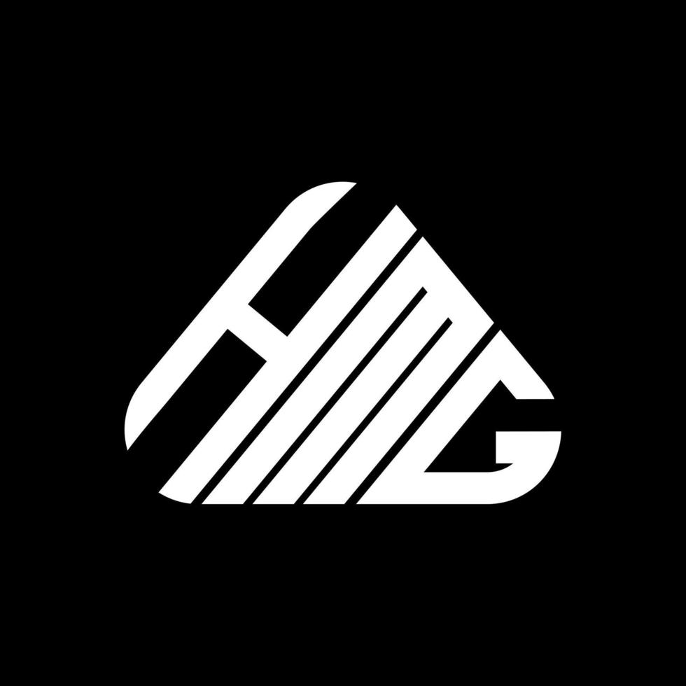 design criativo do logotipo da letra hmg com gráfico vetorial, logotipo simples e moderno do hmg. vetor