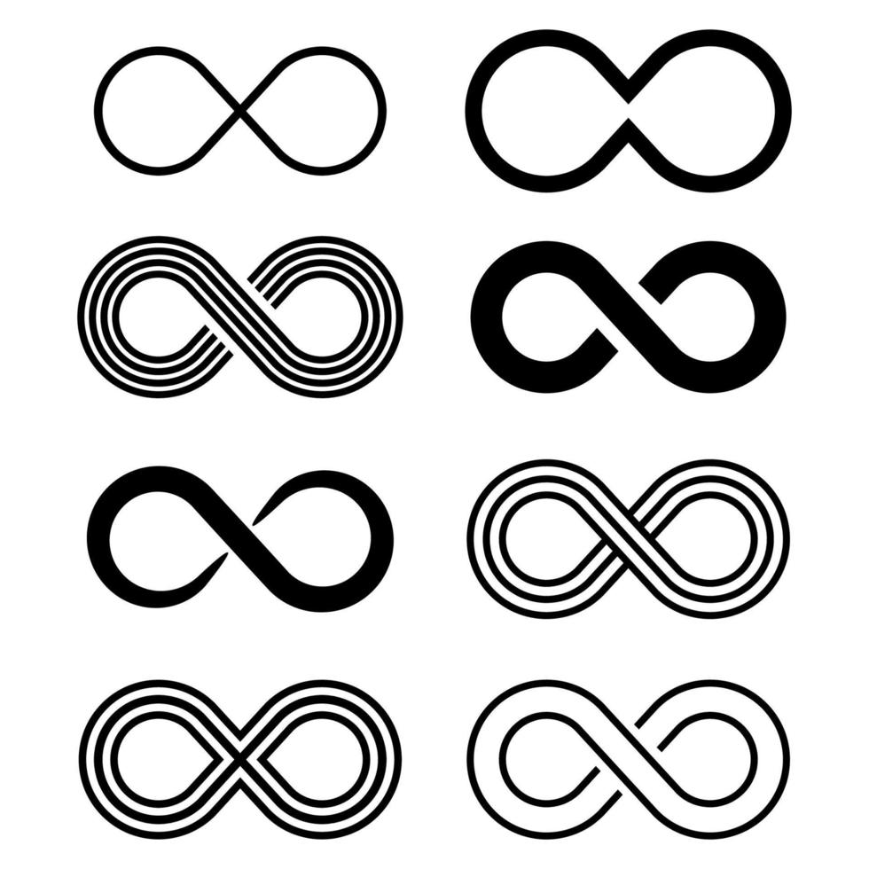 vetor de ilustração de logotipo infinito