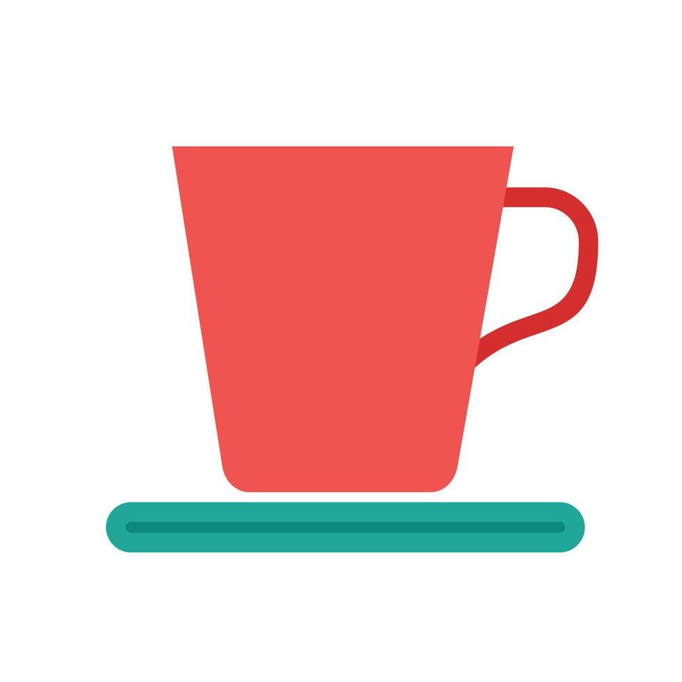 ícone de ilustração vetorial de xícara de café de confeitaria de doces vetor