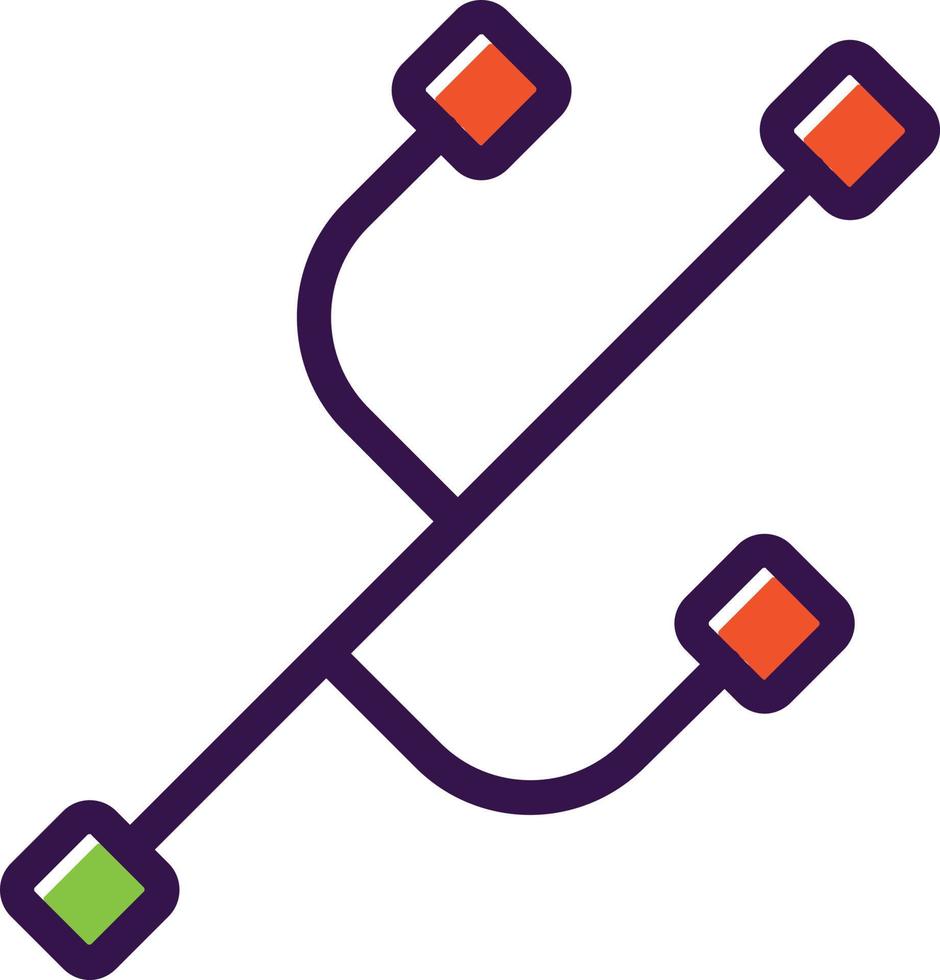 design de ícone de vetor de ramificação de código