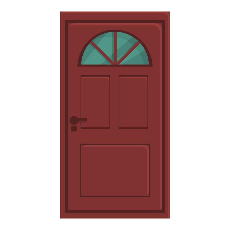 vetor de desenho de ícone de porta externa. exterior da casa