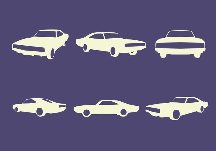 Vector Silhouettes do carro