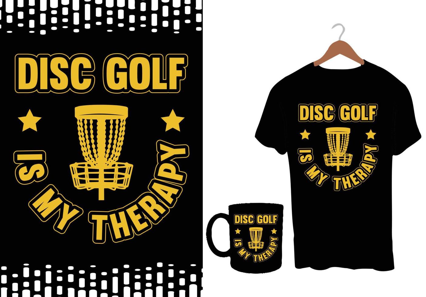 design de camiseta de vetor de golfe de disco