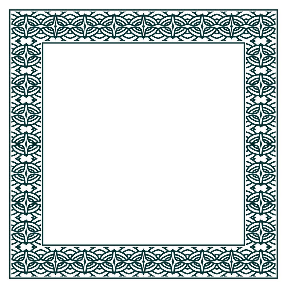 quadro de vetor ornamental vintage. modelo de ilustração vetorial para design