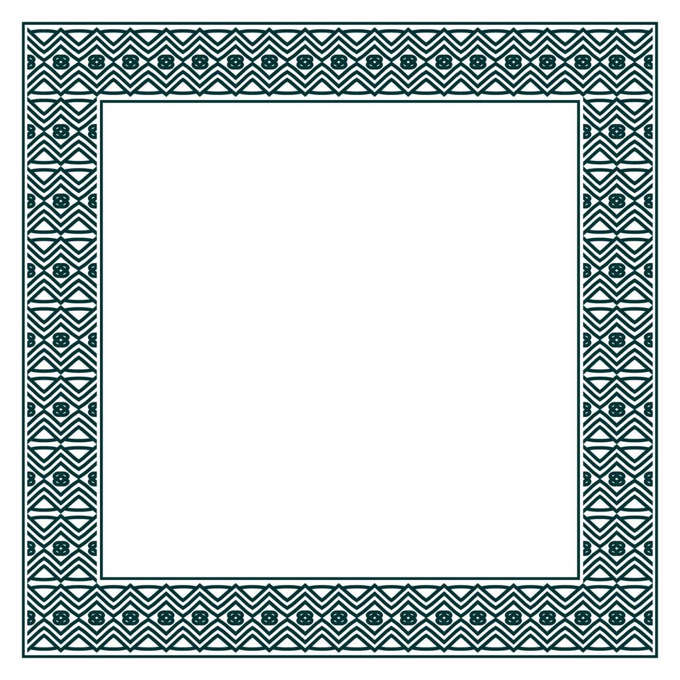 quadro de vetor ornamental vintage. modelo de ilustração vetorial para design