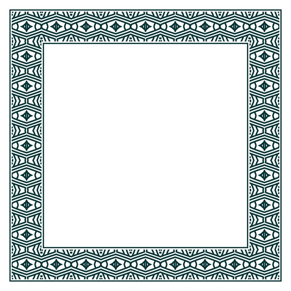 quadro de vetor ornamental vintage. modelo de ilustração vetorial para design