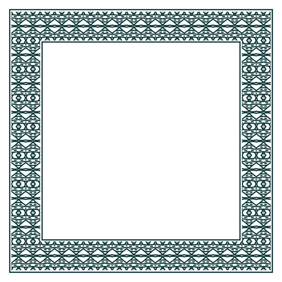 quadro de vetor ornamental vintage. modelo de ilustração vetorial para design