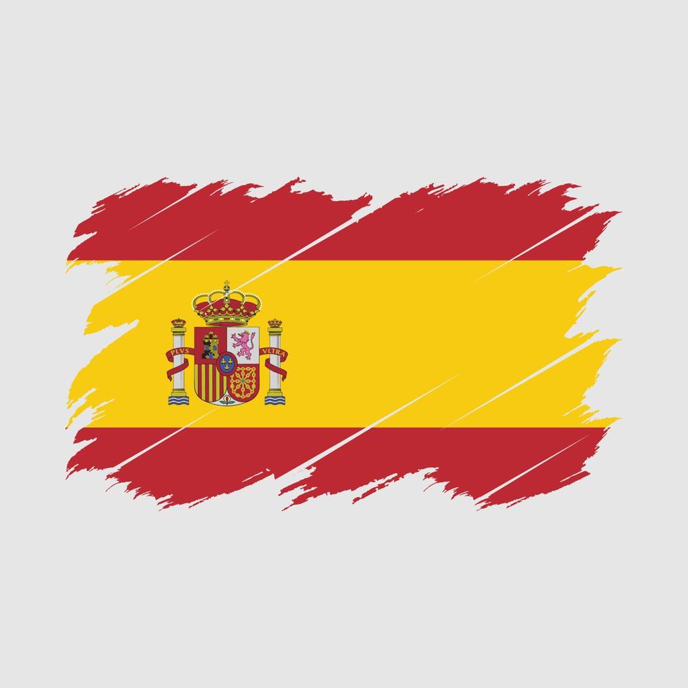 escova de bandeira da espanha vetor