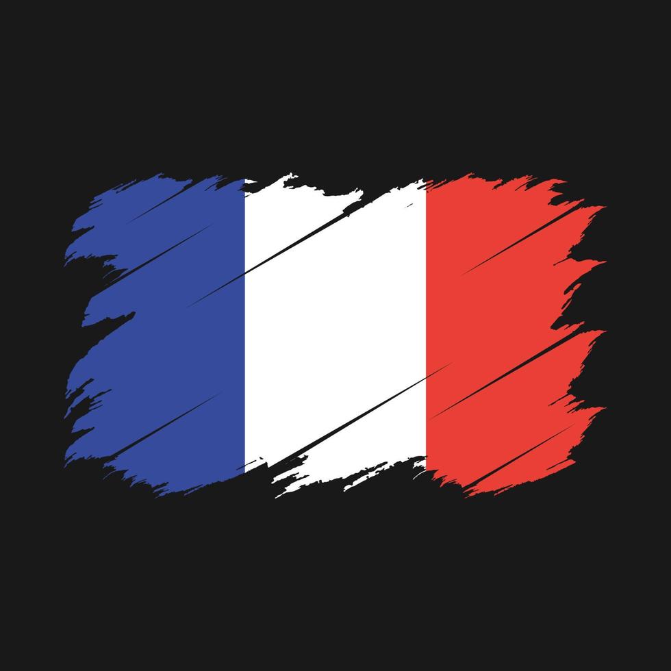 escova de bandeira da frança vetor