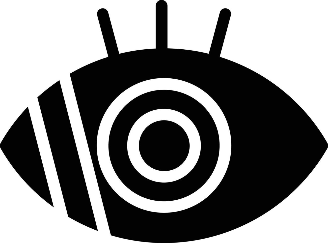 design de ícone vetorial de baixa visão vetor