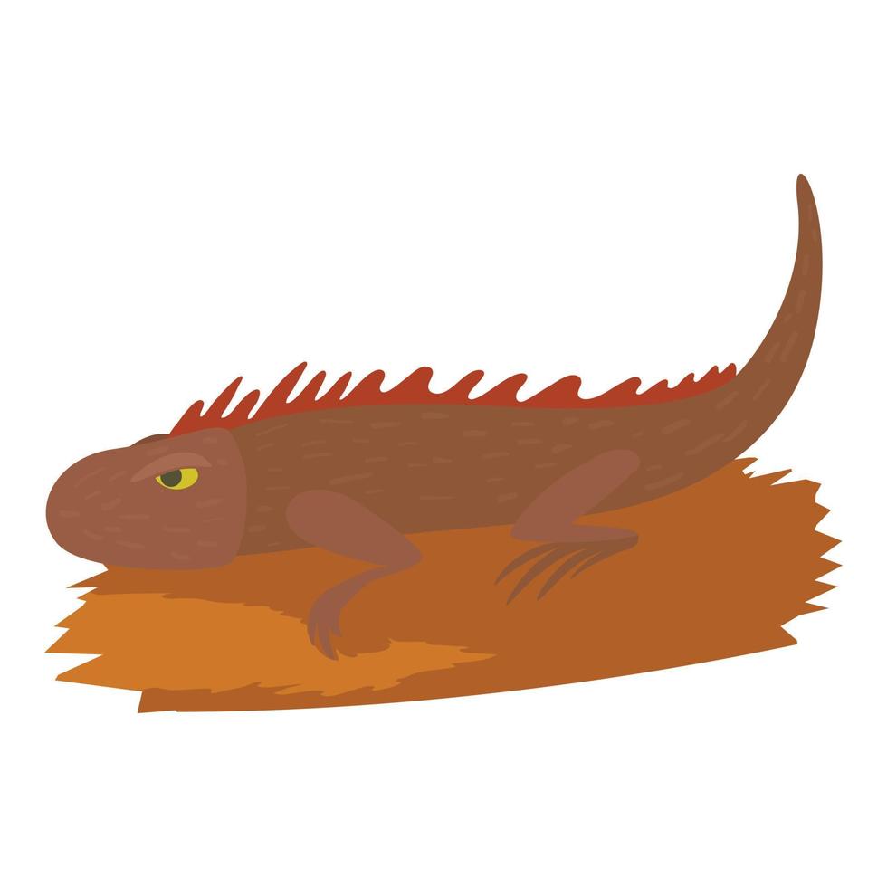 ícone de iguana, estilo cartoon vetor