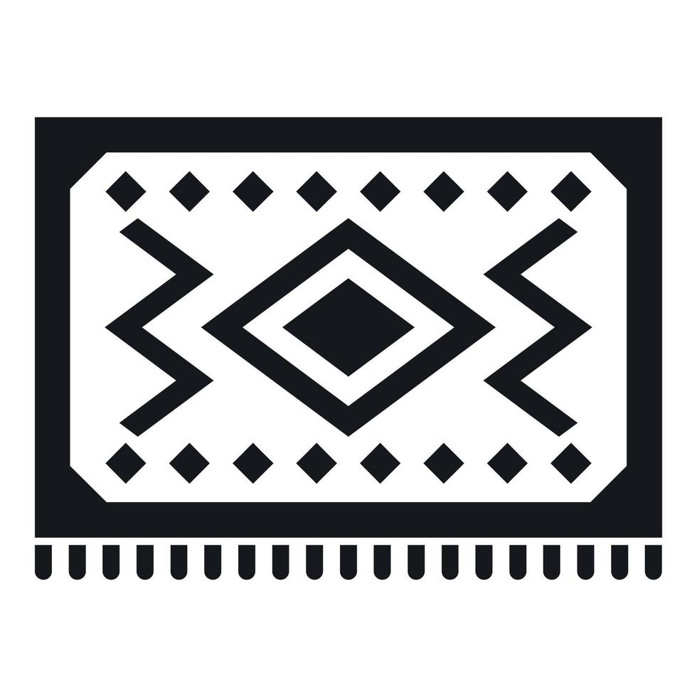 ícone do tapete turco, estilo simples vetor
