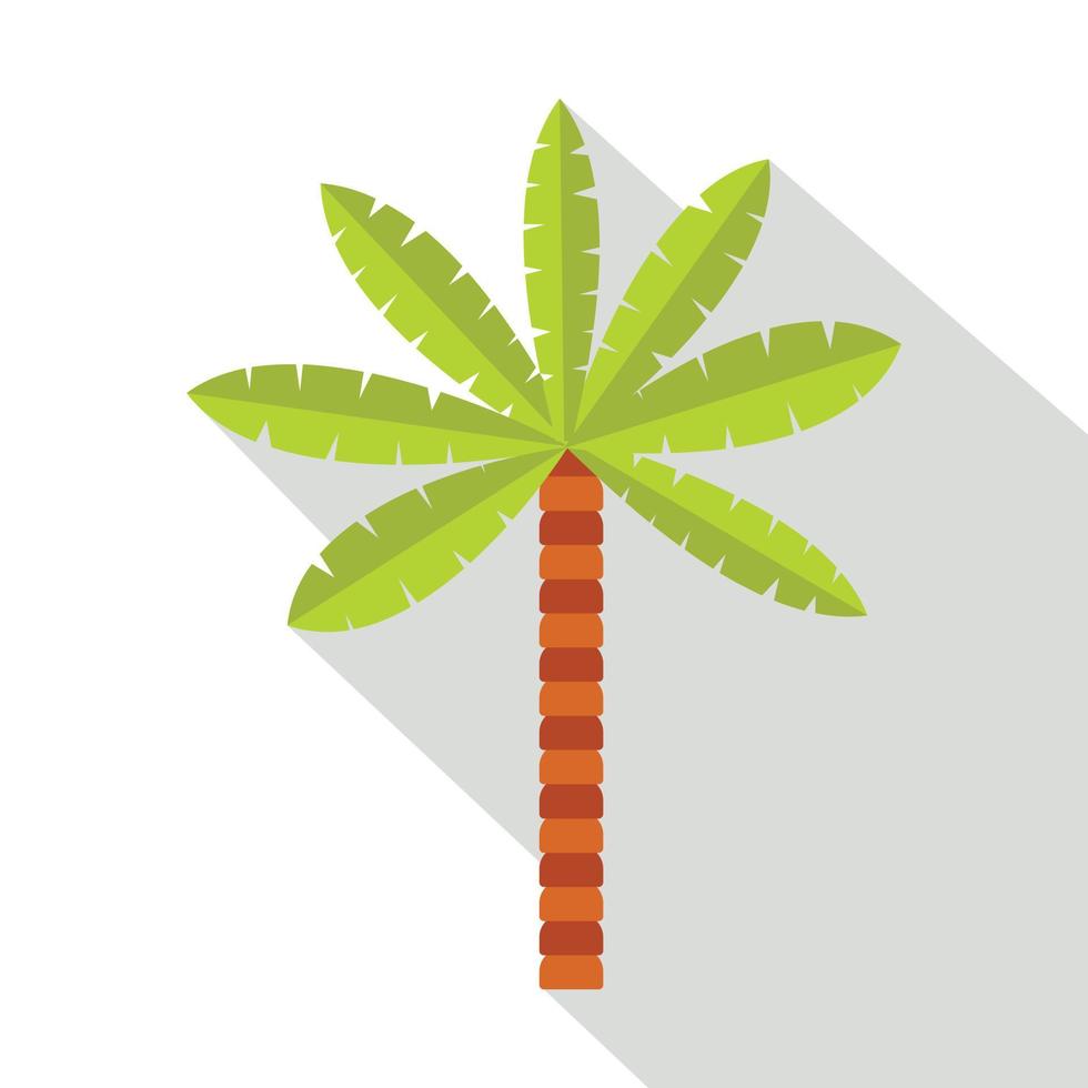ícone de palmeira verde, estilo simples vetor