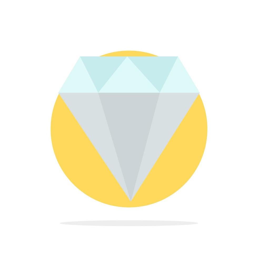 diamante jóia jóias gam abstrato círculo fundo ícone de cor plana vetor