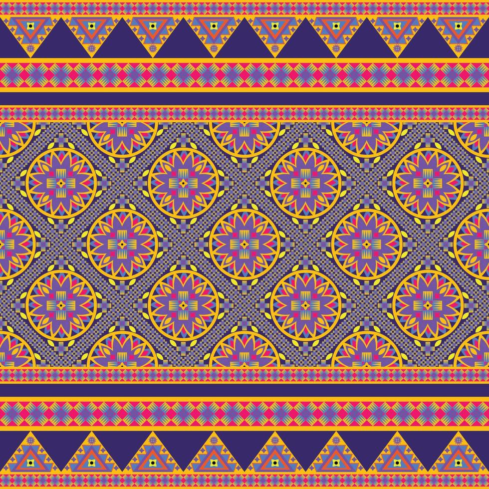 padrão geométrico étnico nativo asteca design tradicional oriental sem costura para tecido, cortina, fundo, tapete, papel de parede, roupas, embrulho, batik, têxtil vetor