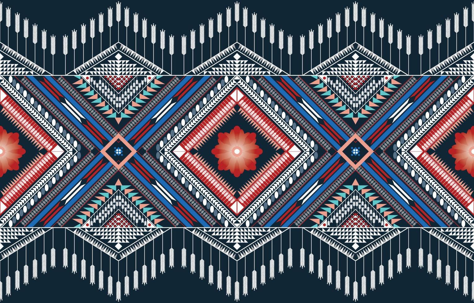 fundo tribal étnico do vetor com elementos folclóricos decorativos. impressão de arte padrão geométrico abstrato asteca. design para tapete, tapis, cobertor, papel de parede, design de pano, tecido, têxtil, tapete, bordado.