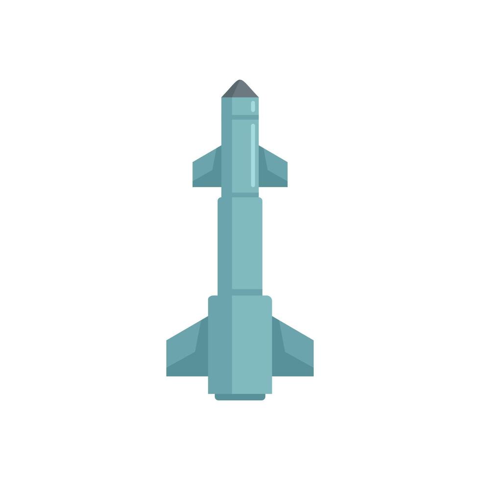 ícone de jato de míssil vetor plano isolado