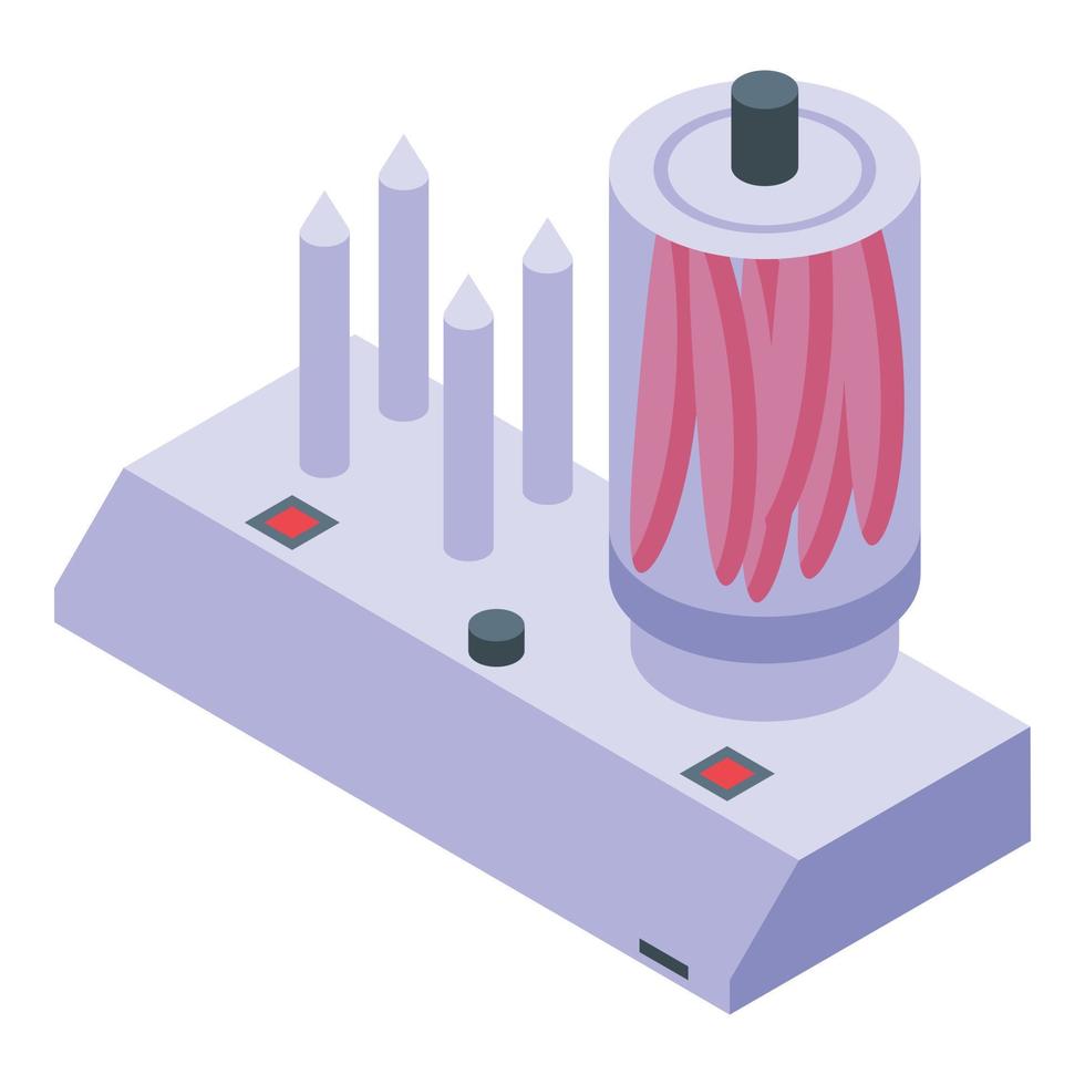 vetor isométrico de ícone de equipamento de cachorro-quente. mercado da cidade