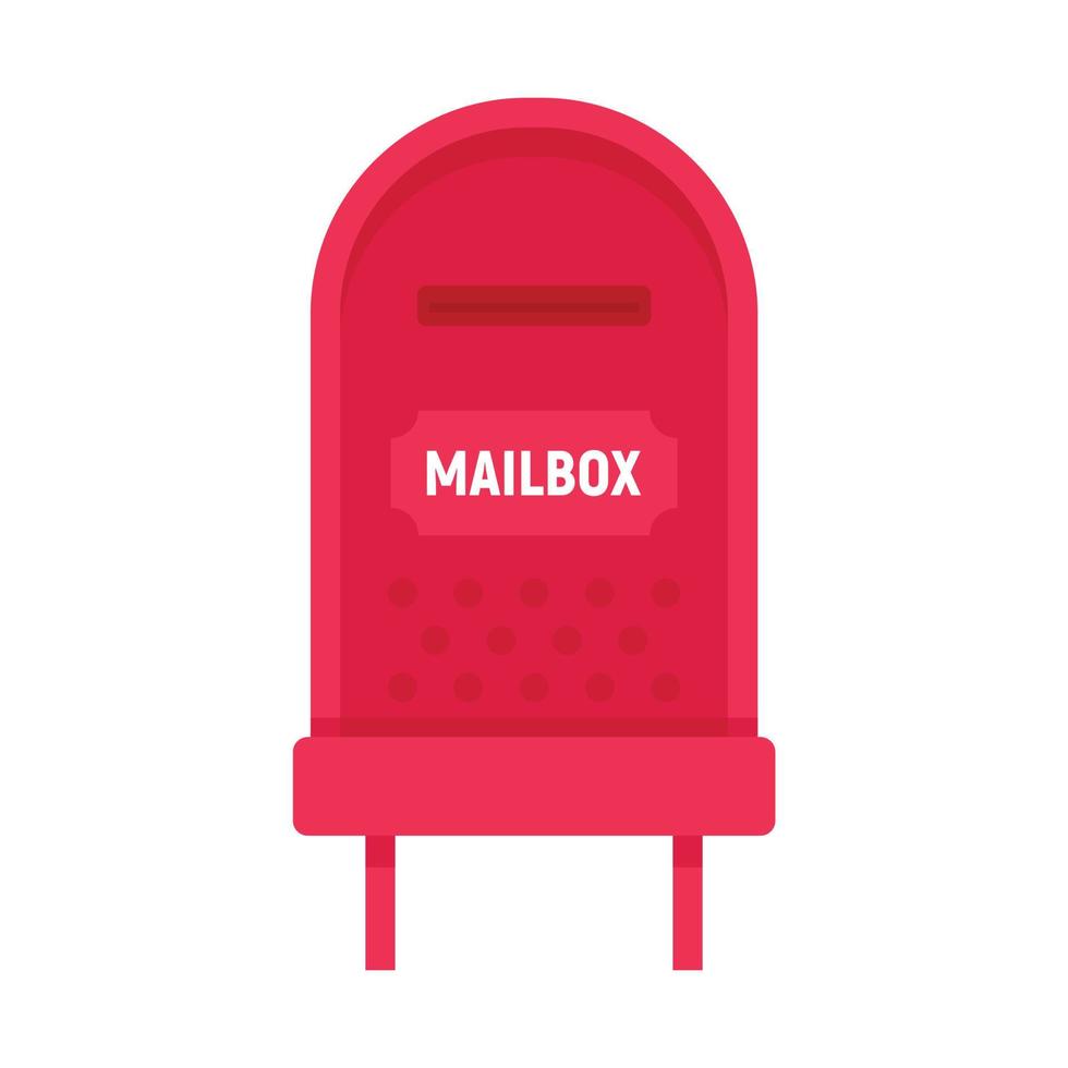 ícone de caixa de correio vetor plano isolado