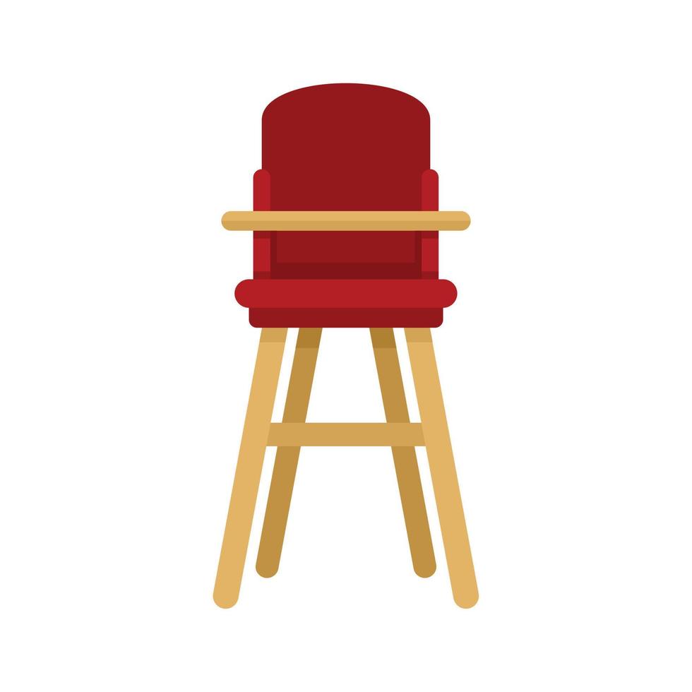 ícone de cadeira de alimentação de móveis vetor isolado plano