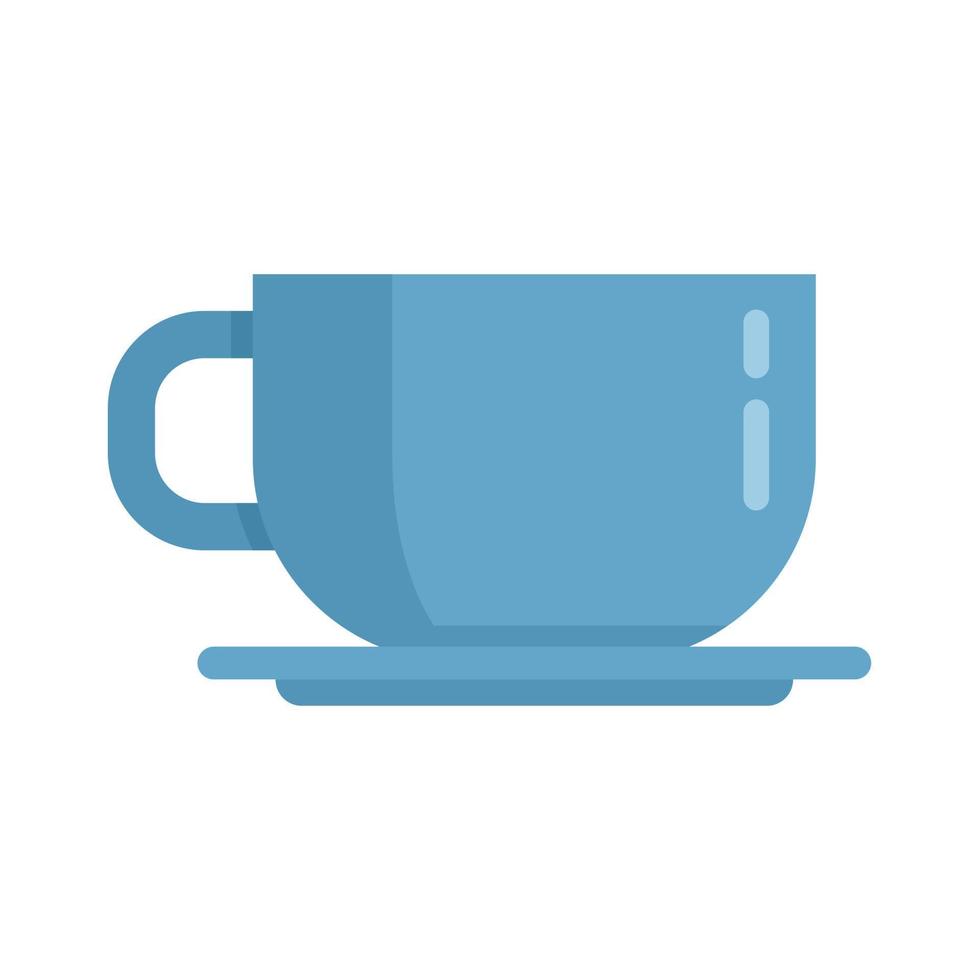 ícone de xícara de café de gerente de escritório vetor plano isolado