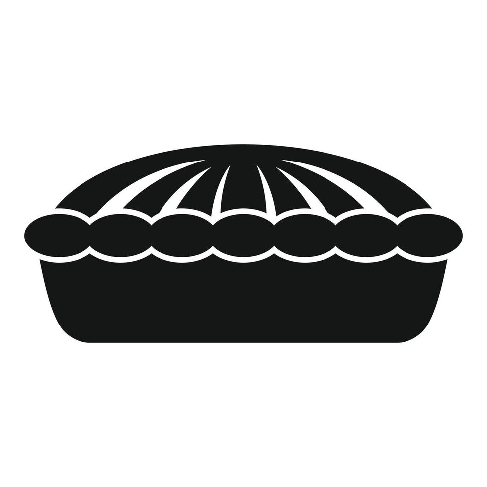 vetor simples de ícone de cheesecake. torta de maçã