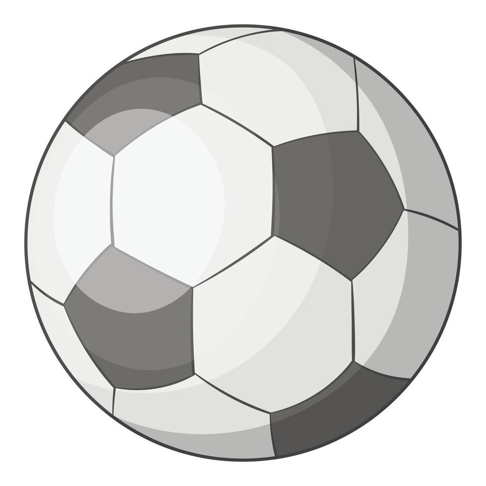 ícone de bola de futebol, estilo cartoon vetor