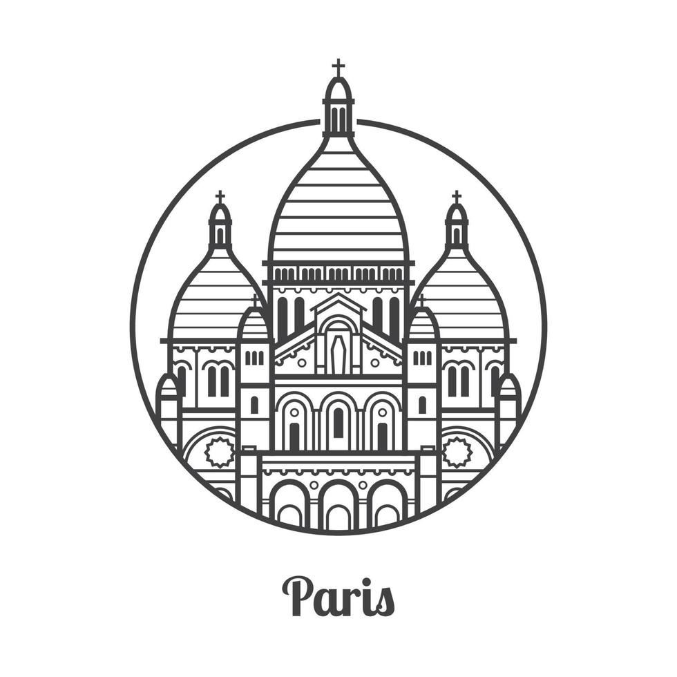 ícone de viagem paris vetor