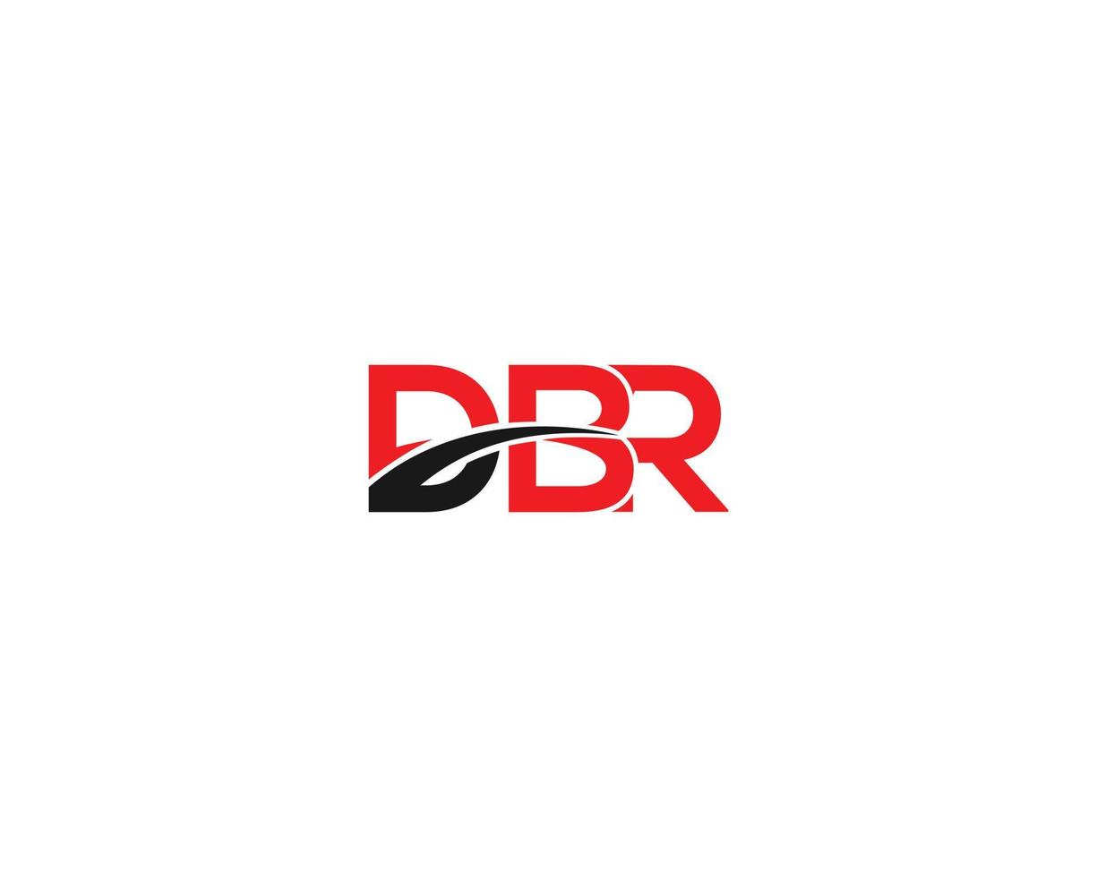 modelo de vetor de design de logotipo de alfabeto premium inicial dbr de letra profissional.