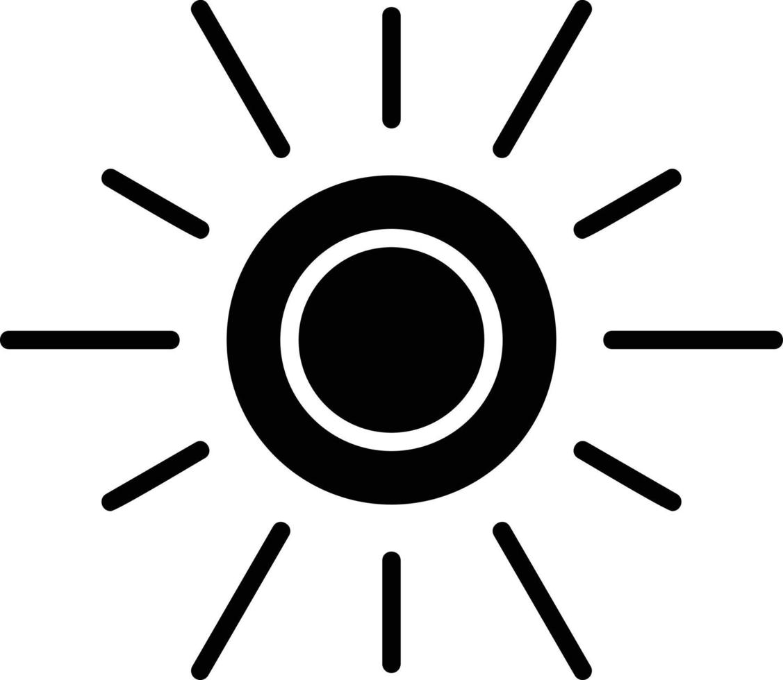 design de ícone criativo de sol vetor