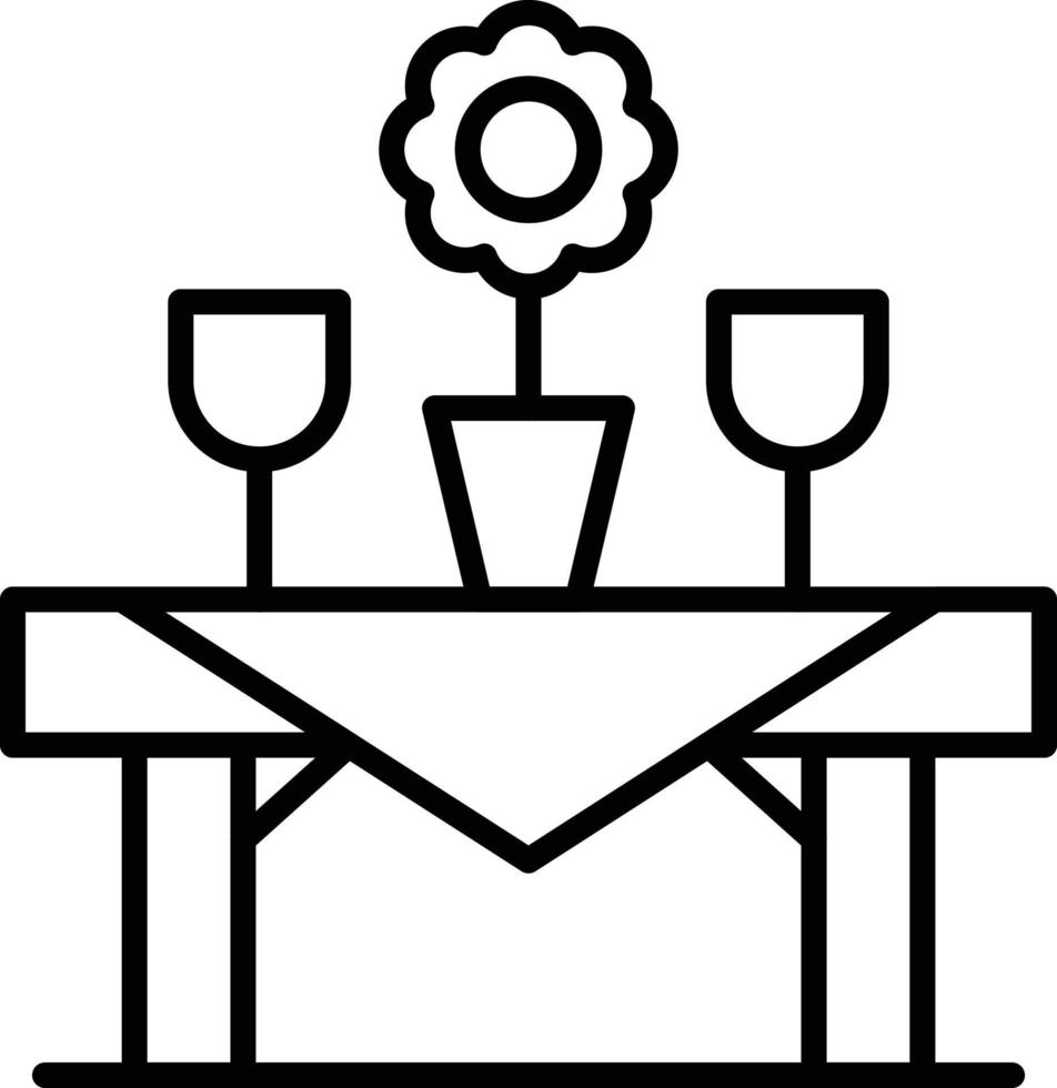 design de ícone criativo de mesa vetor