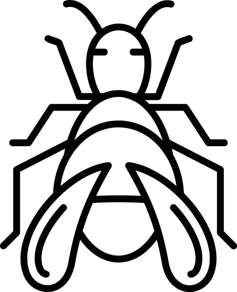 design de ícone criativo de bug vetor