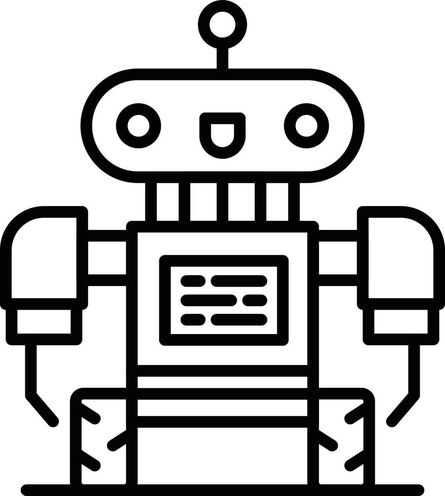 design de ícone criativo de robô vetor