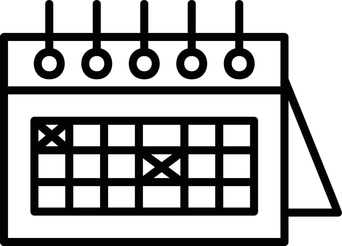 design de ícone criativo de calendário vetor