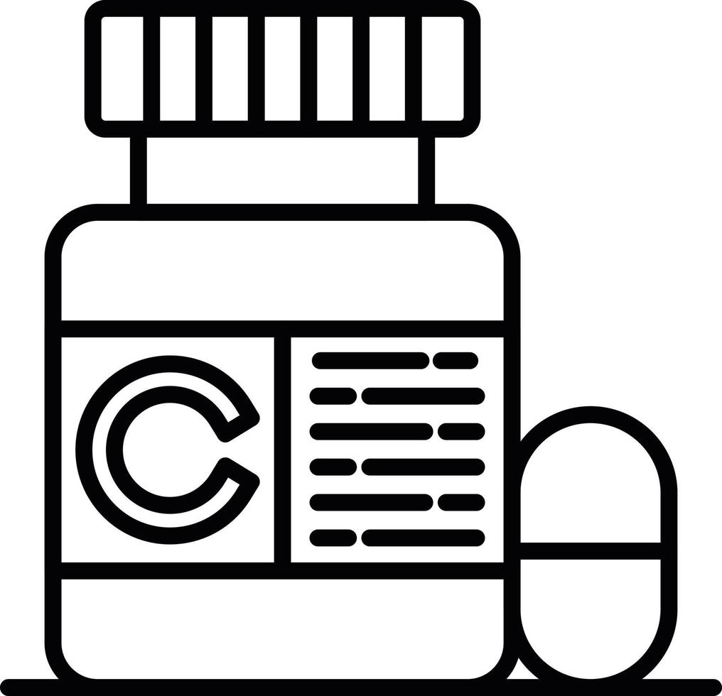 design de ícone criativo de vitaminas vetor