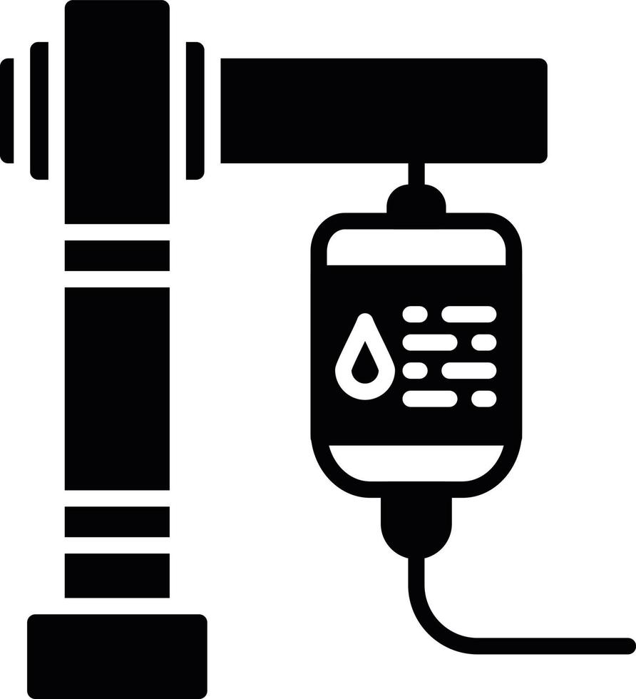 design de ícone criativo de transfusão de sangue vetor