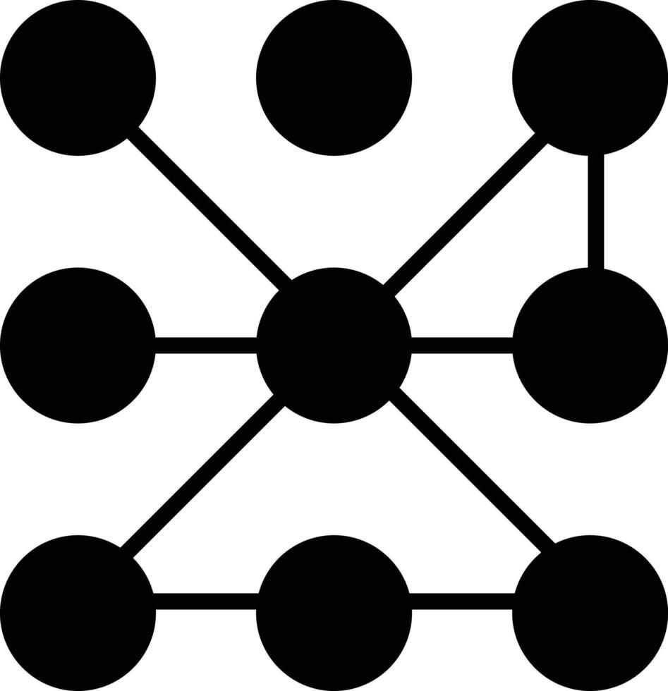 design de ícone criativo de bloqueio de padrão vetor